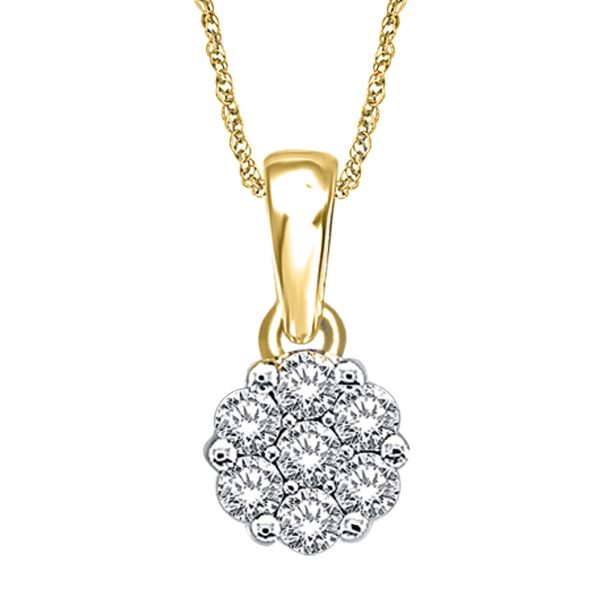 14K   0.15CT  Diamond Pendant