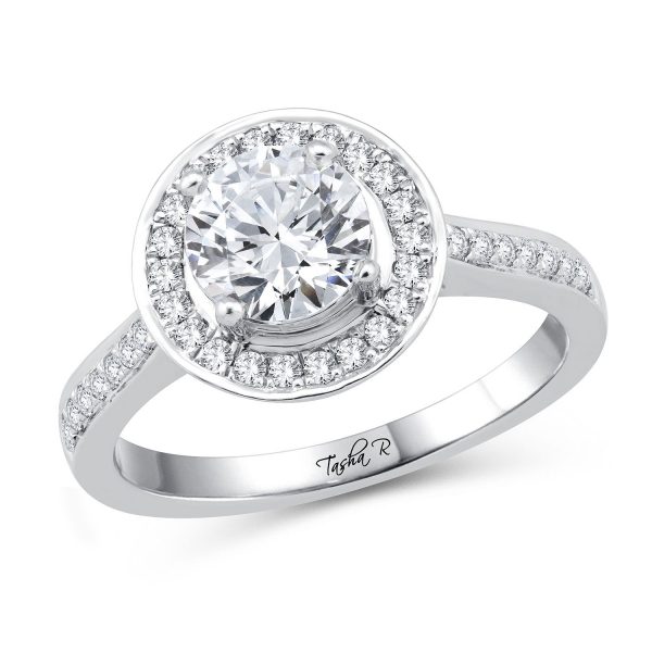 0.30CT Diamond  PLATINUM SEMI MOUNT