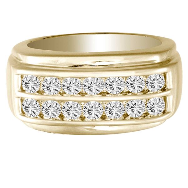 14K 1.50CT Diamond MEN&comma;S RING